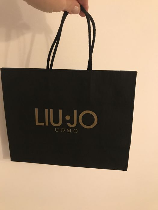Liu Jo Uomo torebka prezentowa papierowa czarna 25/20