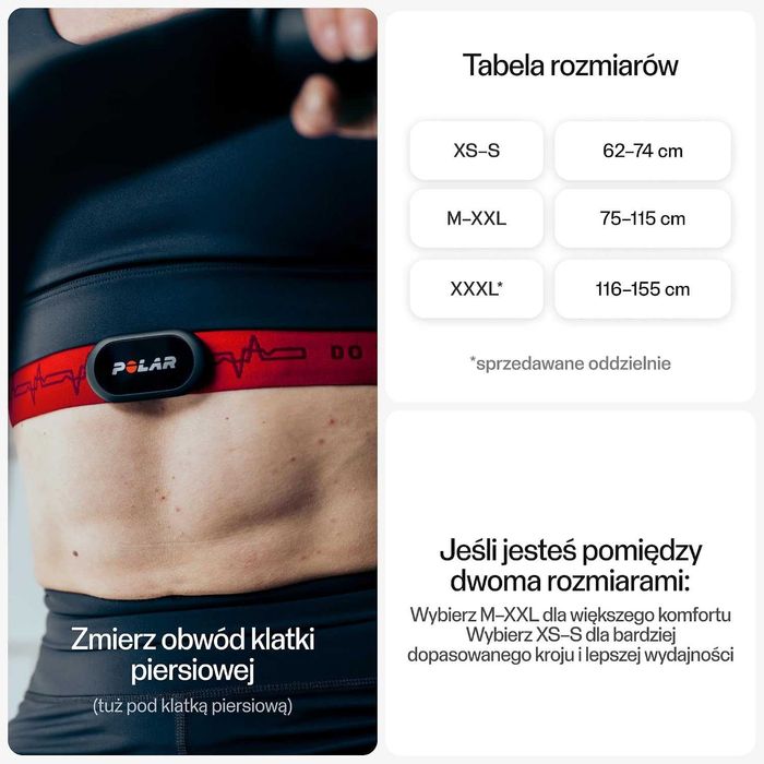 Czujnik tętna Polar H10 M-XXL