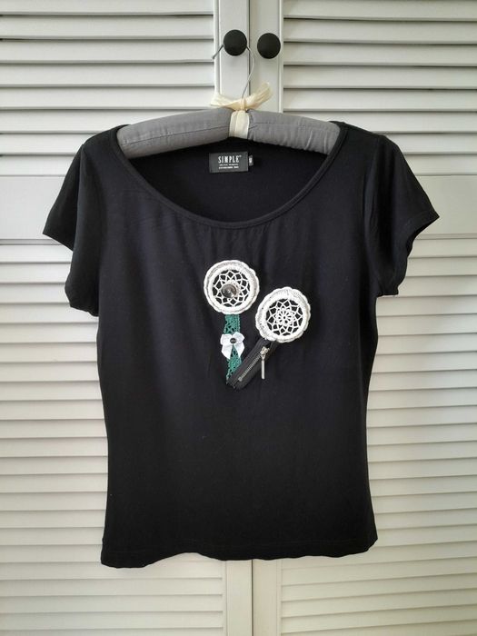 Simple tshirt czarny 40 bluzka