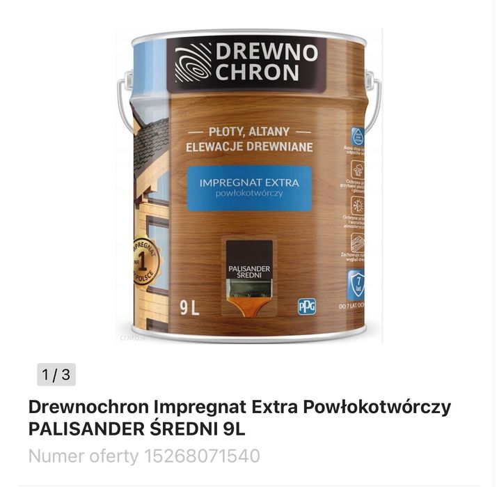 Drewnochron Extra Palisander Extra 27l (3x puszki 9l)