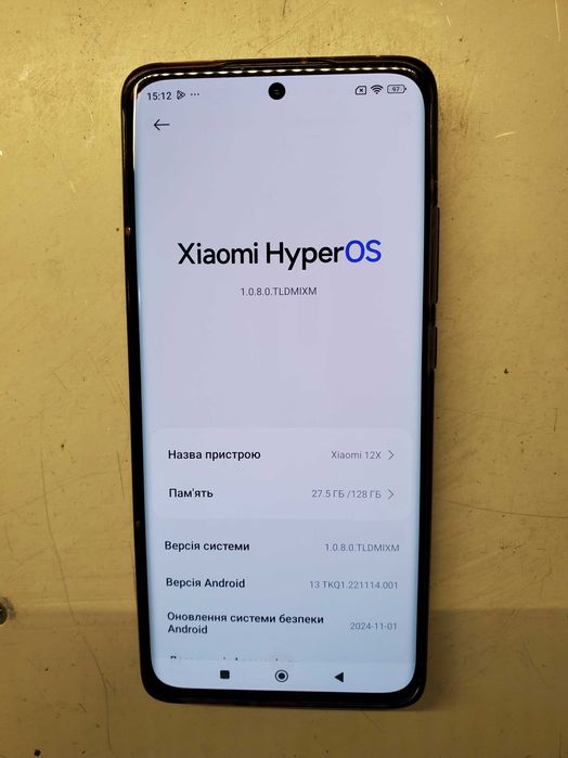 Телефон xiaomi 12x 8/128