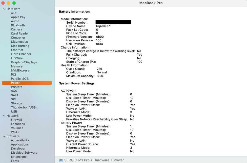 MacBook Pro 16" (2021) M1 Pro, RAM 16GB, SSD 512GB, com caixa