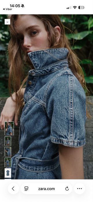 Джинсовий сарафан Zara розмір С
