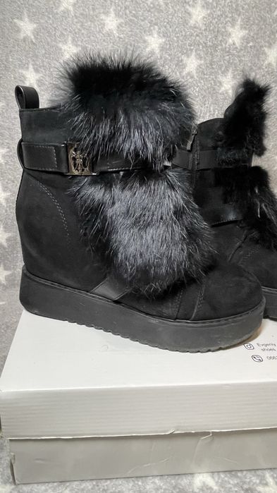 Ботильйони зимові жіночі на танкетці