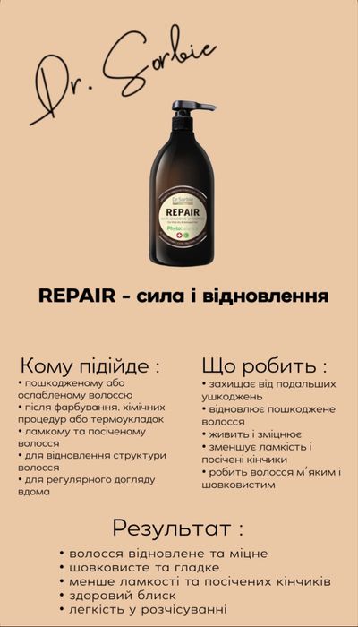 Dr. Sorbie повні обєми розпив