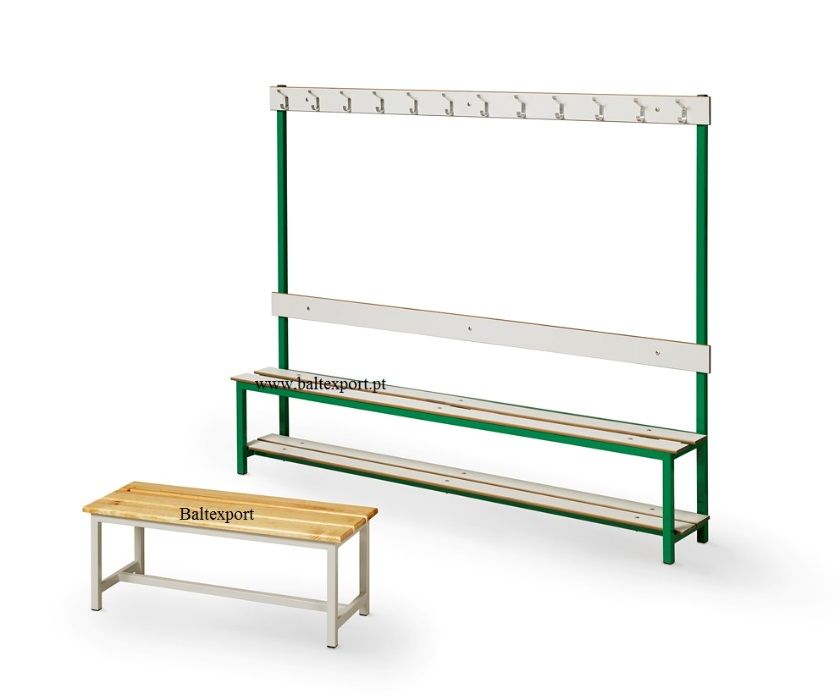 Banco Corrido p/ Balneário Escolas Ginásio Industria Madeira Fenólico