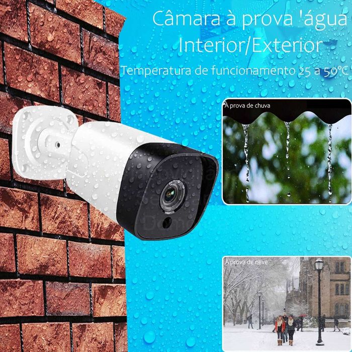 Sistema CCTV ‼️ 6 Câmaras PoE ‼️ 5MP ‼️ Reconhecimento Facial