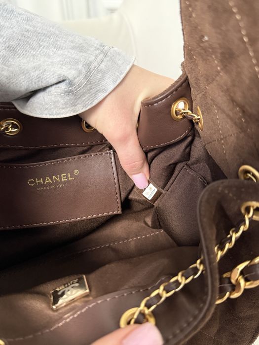 Сумка Chanel 25 Small шоколадна