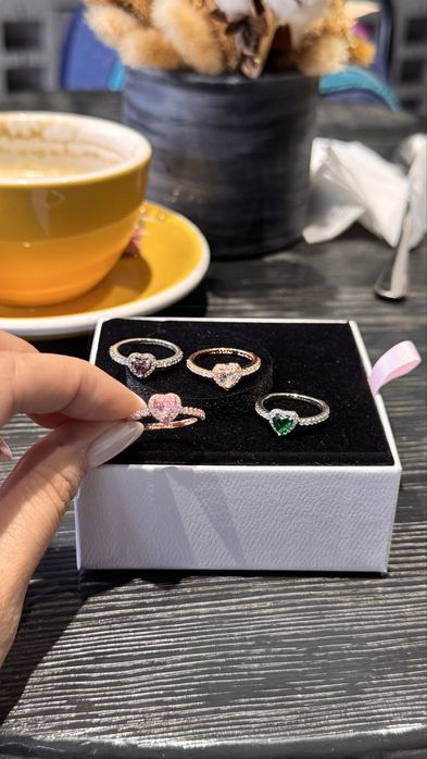 Каблучки Пандора Pandora сердечки