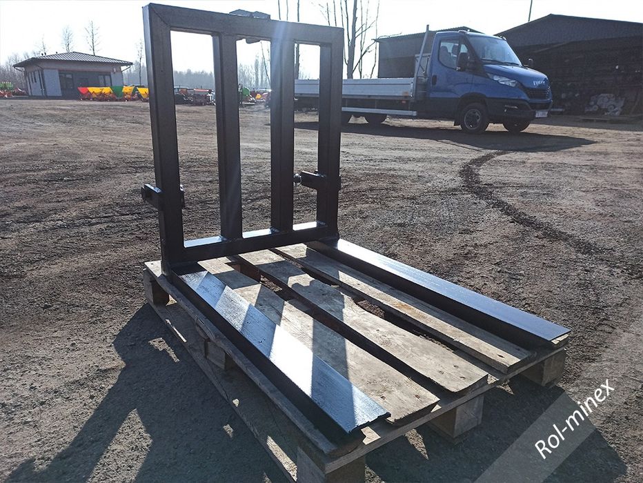 Solidne widły do palet na podnośnik do ciągnika TUZ Transport