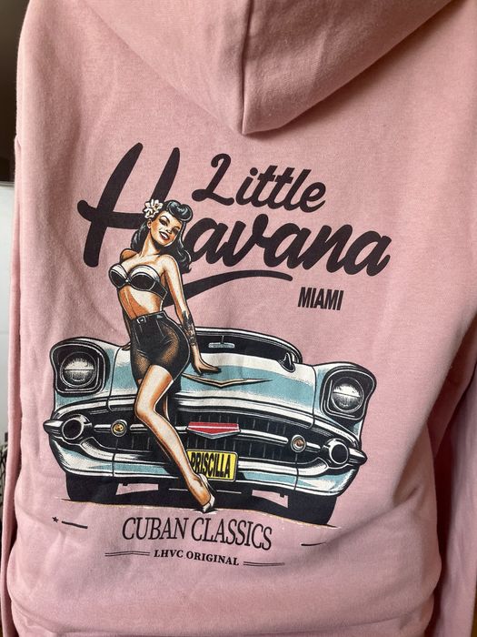 Hoodie rosa "Little Havana" Next Level