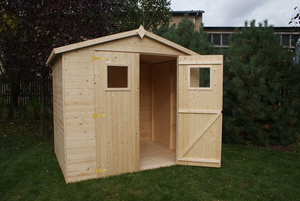 OD RĘKI, KURIER W CENIE POBRANIE domek panelowy narzędziowy świerk 2,2x1,9 2x2 podłoga składzik altana pergola , nie sosna, mały