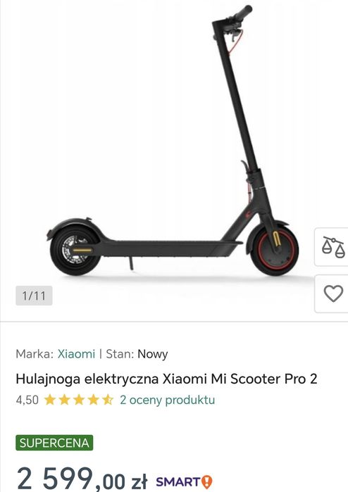 Hulajnoga elektryczna Xiaomi Mi electric scooter pro 2