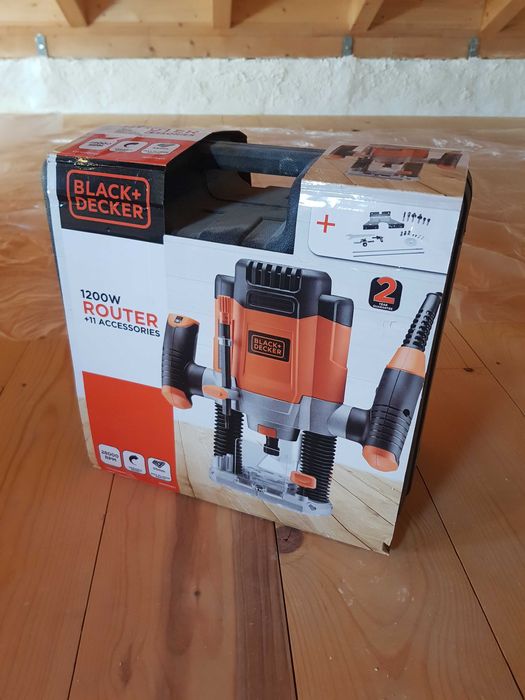 Tupia/ fresadora  BLACK + DECKER 1200W