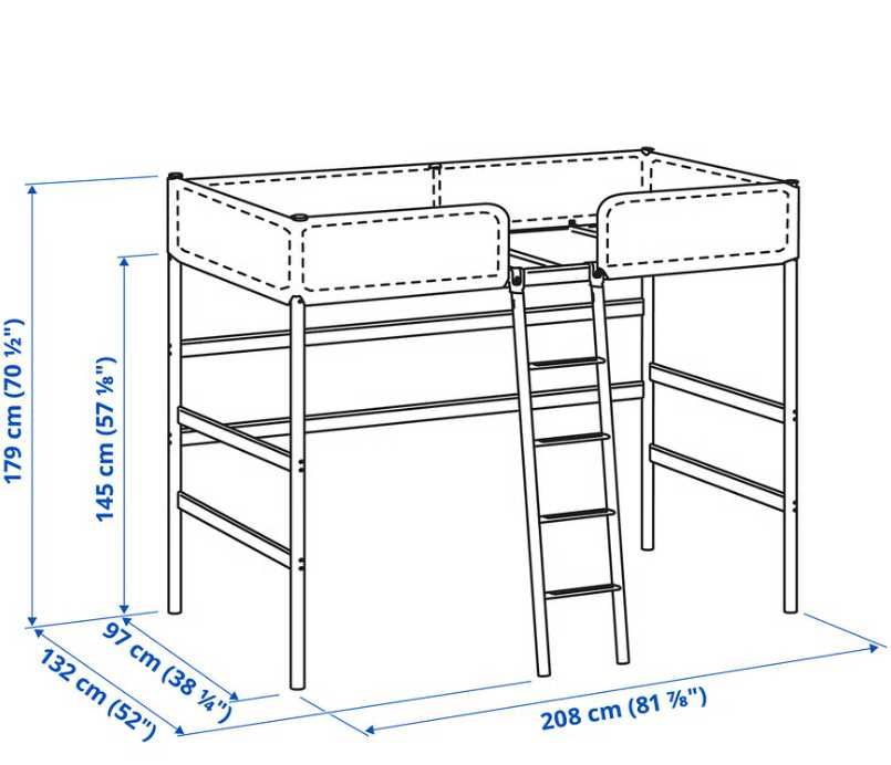 Antresola łóżko piętrowe IKEA