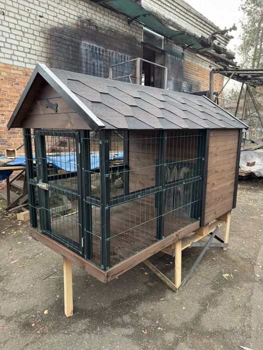 Вольєри та будки  для собак під замовлення!