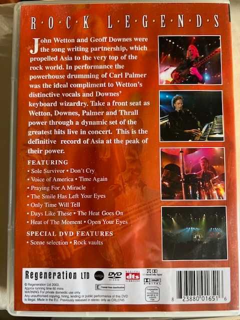 Asia, Rock Legends com DTS
