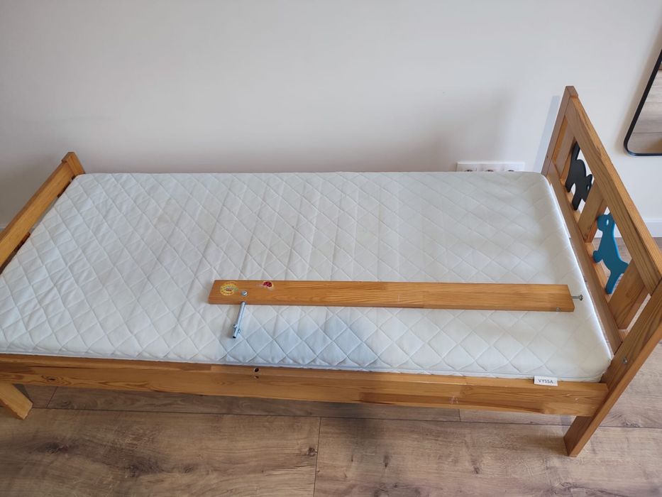 Łóżko dziecięce Ikea Kritter materac Vyssa
