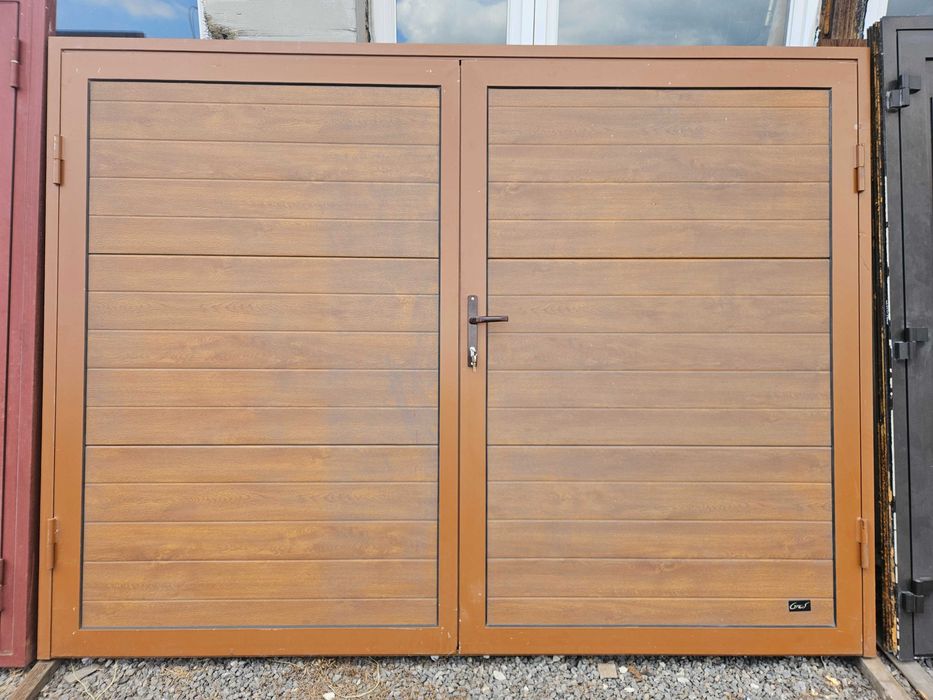 NOWE DRZWI/BRAMA Zewnętrzne Metalowe Dwuskrzydłowe Pełne 264x196cm