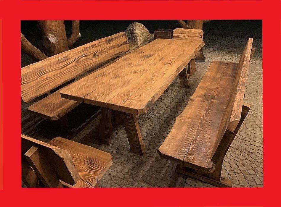 PRODUCENT | Góralskie Meble Ogrodowe z litego drewna | meble do ogrodu | komplet GÓRAL