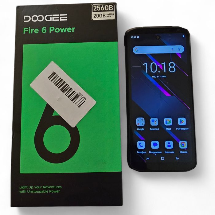 Doogee Fire 6 Power 8/256GB (15550 mAh) — Смартфон-павербанк!