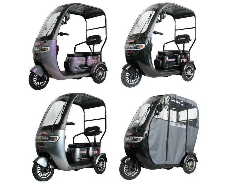 электроскутер Електротрайк CROSSER TR-7 1000W-72V-24Ah GraFen-АКБ шини 10"(2026)