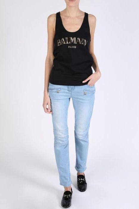Balmain Jeans Przecierane Jeansy Oryginał Nowe 36 Okazja armani calvin