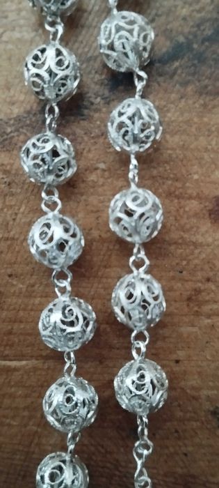 Terço antigo bolas de Viana perfeito estado