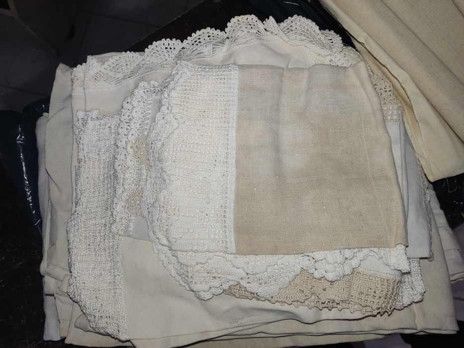 Toalhas de linho em bruto