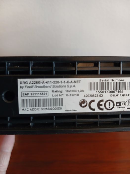 Router Pirelli DRG A226G modem router do internetu