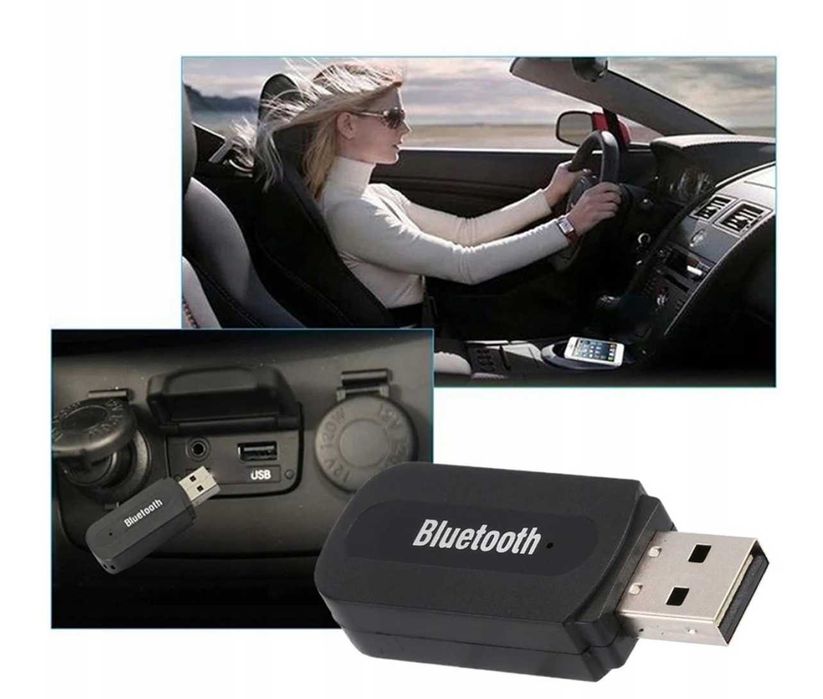ODBIORNIK DŹWIĘKU adapter bluetooth usb aux bezprzewodowa transmisja