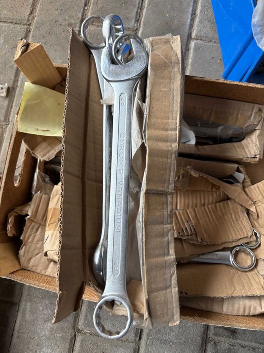 Klucze płasko-oczkowe STALCO Chrome Vanadium 23-32mm NOWE