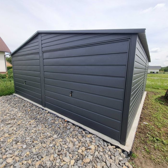 Garaż blaszany 6x6 / 6x5 / 6x5.8