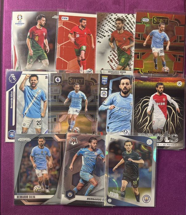 Cartas Bernardo Silva Panini topps