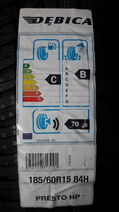 2szt nowe opony letnie 185/60R15 Dębica Presto HP Warszawa