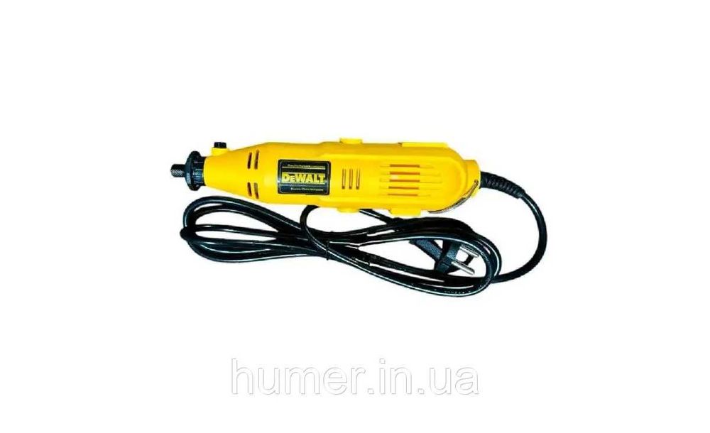 Шліфувально-гравірувальний інструмент DeWALT 180 Вт + 218 насадок
