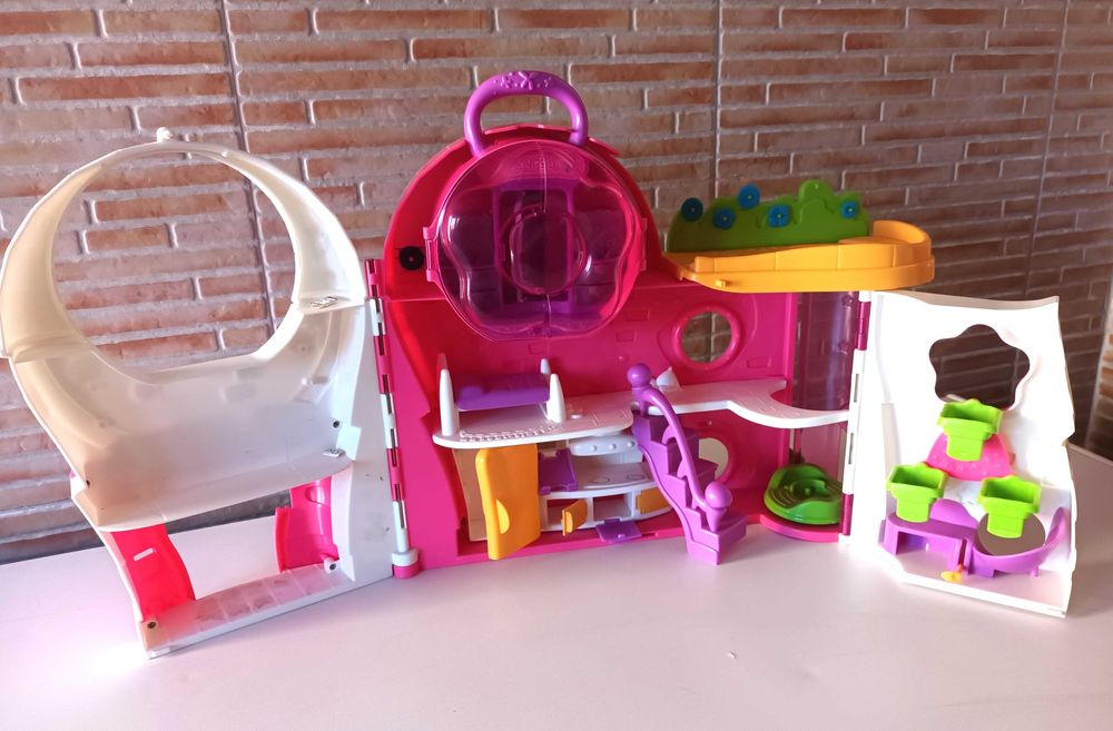 Casa Bonecas Pinypon + Mochila Barbie