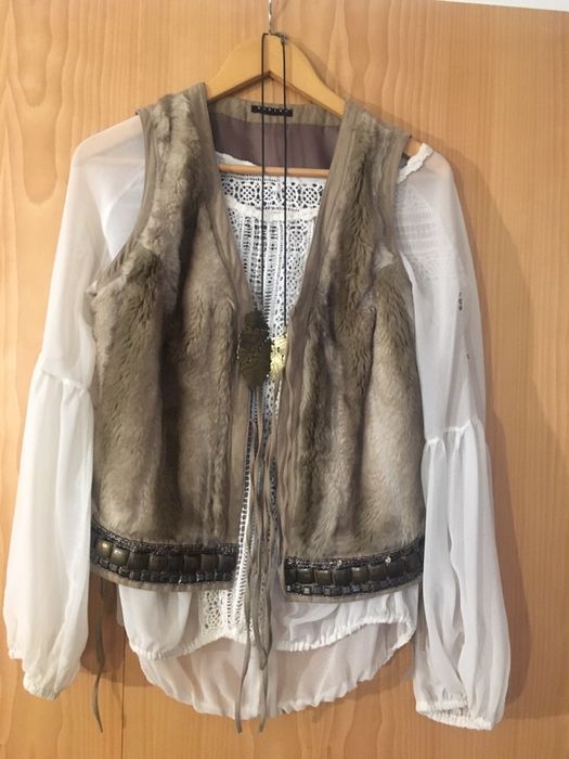 Colete de pelo Sisley