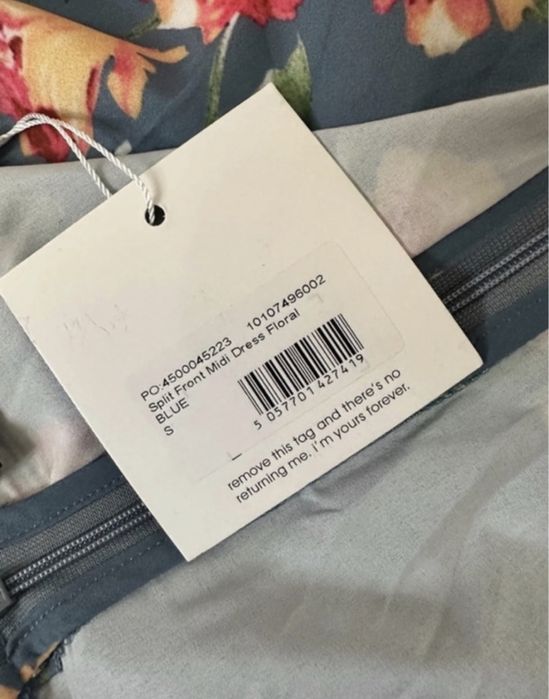 Sukienka w kwiaty S Missguided