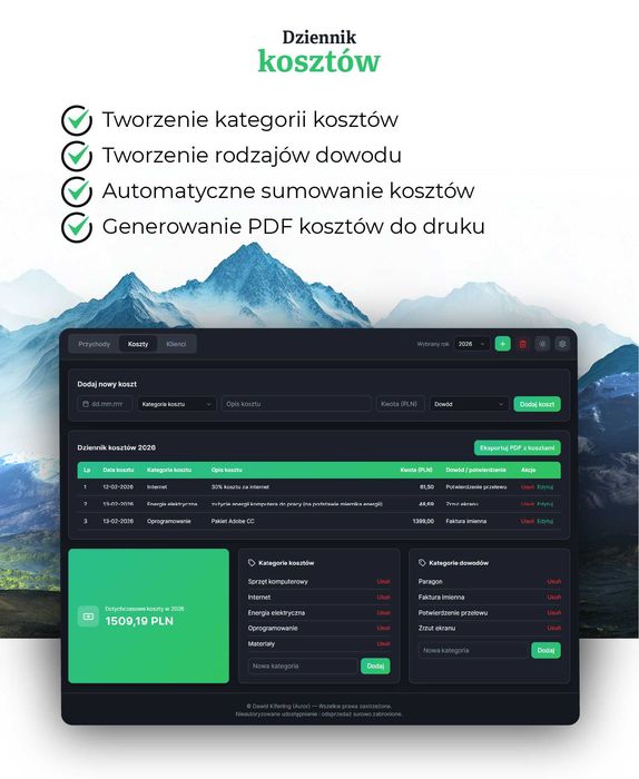 Aplikacja do prowadzenia działalności nierejestrowanej - jedyna taka