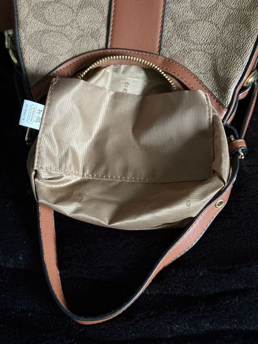 Сумка коуч багет на плече coach new york