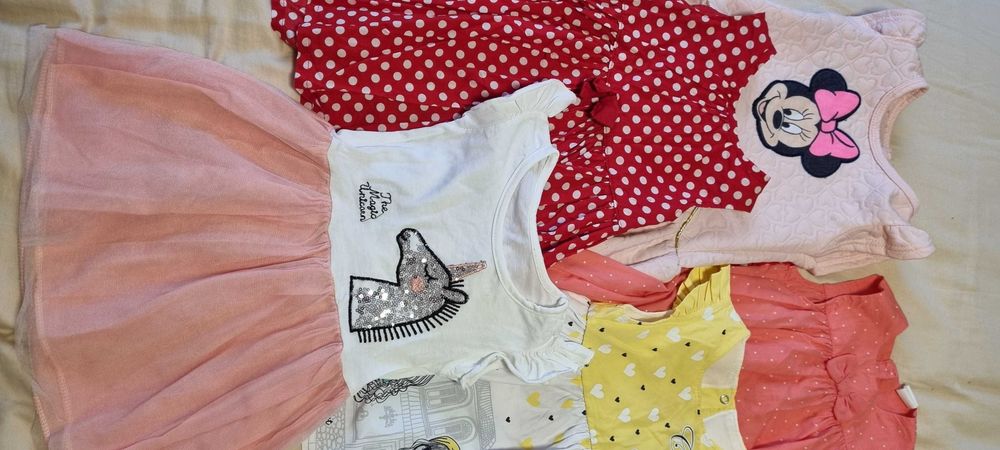 Sukienki lato dziewczynka 80-86