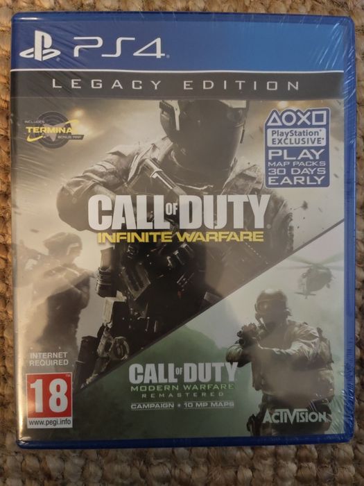 2 jogos Call of duty m.w.  REMASTERED / infinite W. selado
