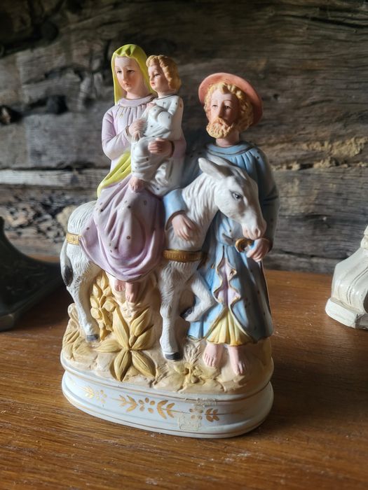 Biskwit figurka Ucieczka do Egiptu Święta Rodzina
