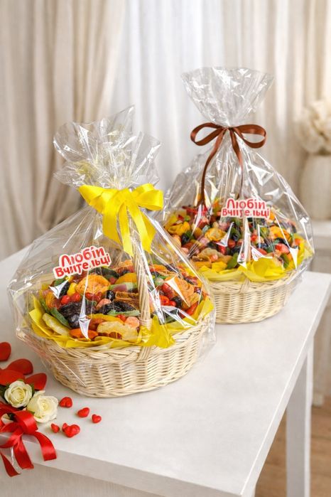 Букет з сухофруктів , подарунок для вчителя , букет для колеги