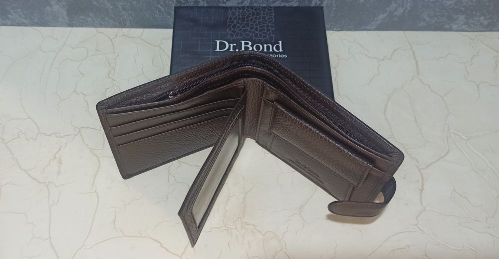 Гаманець чоловічий шкіряний  Dr. Bond кошелек мужской кожаный