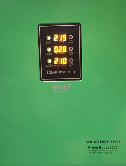 Przetwornica solarna typu GREEN BOOST MPPT 3000 - fabrycznie nowa.