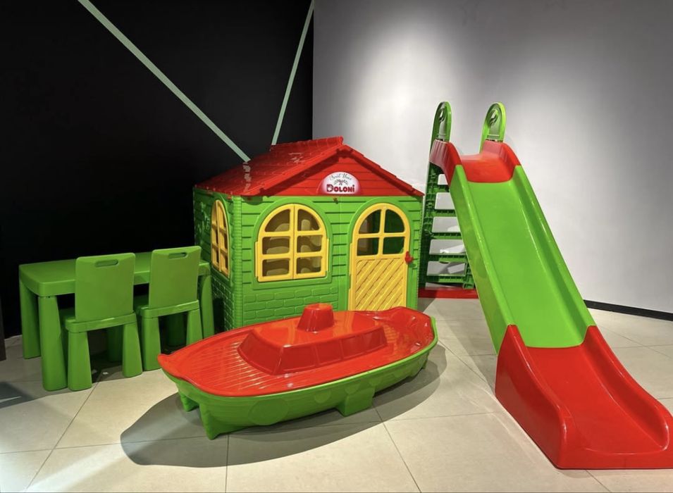 Дитячий будинок гірка пісочниця Детская песочница горка качеля Долоні