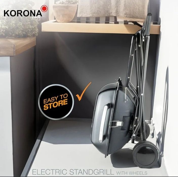 Korona Elektryczny grill stojący na kółkach, 2400 W OKAZJA