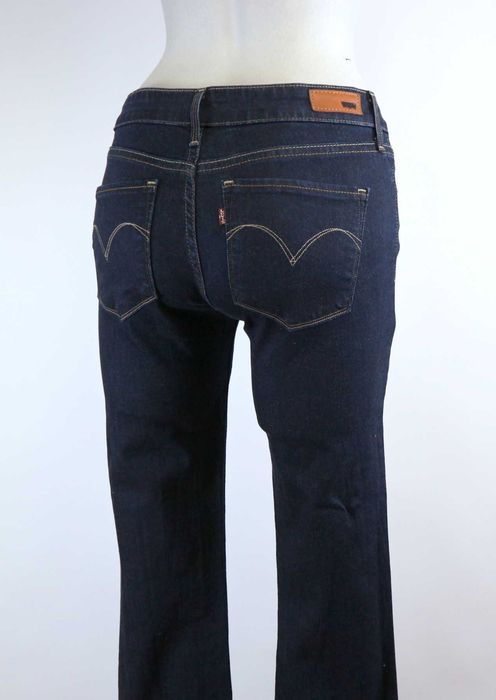 Levis Demi Curve Bootcut Slim W28 L34 spodnie jeansy dzwony pas 2 x 37/39 cm